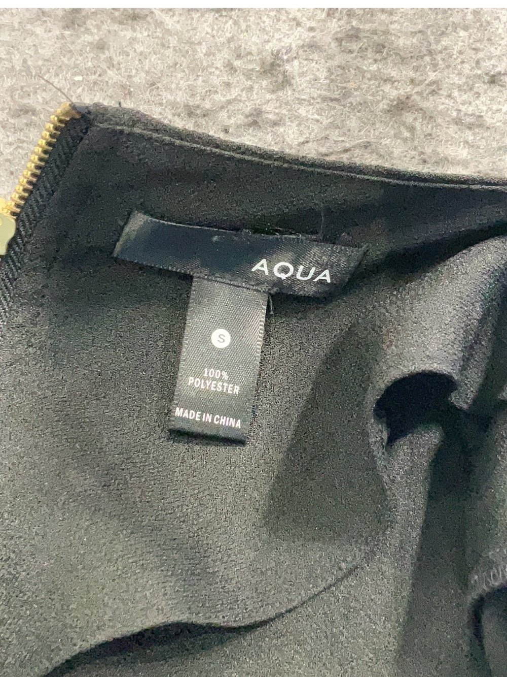 Aqua Black Evening Dress - Picture 3 of 4